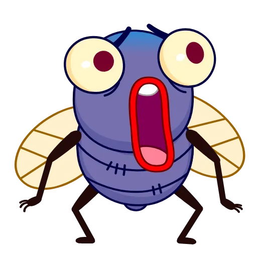😱 Стикер «Fly Guy» для Telegram
