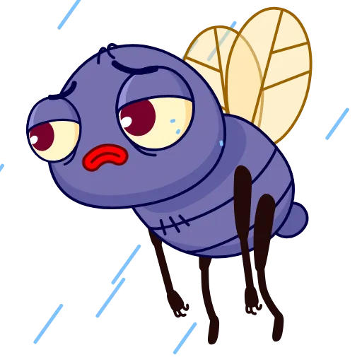 😔 Стикер «Fly Guy» для Telegram