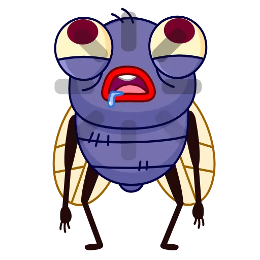😵 Стикер «Fly Guy» для Telegram