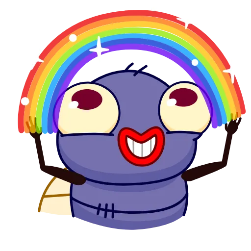 🌈 Стикер «Fly Guy» для Telegram