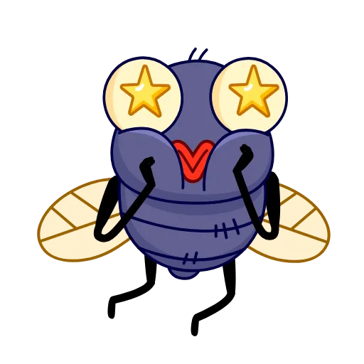 🤩 Стикер «Fly Guy» для Telegram
