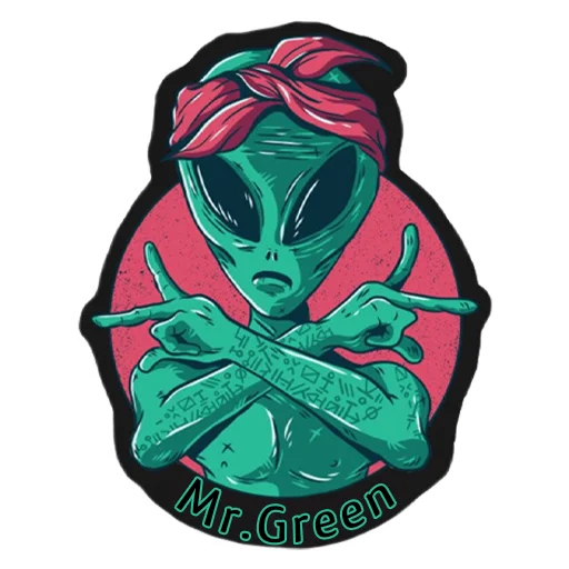 👏 Стикер «Mr.Green» для Telegram