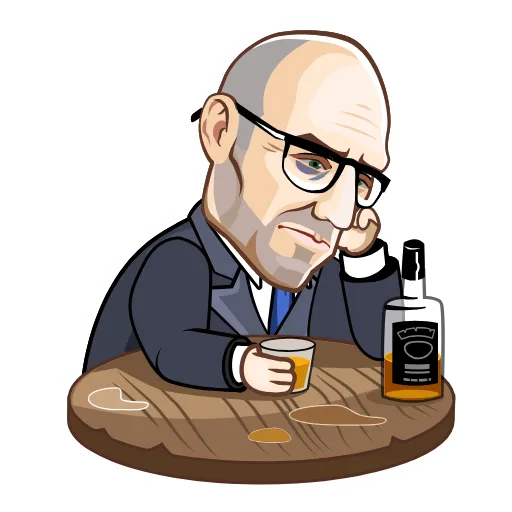 🥃 Стикер «Mr Green» для Telegram
