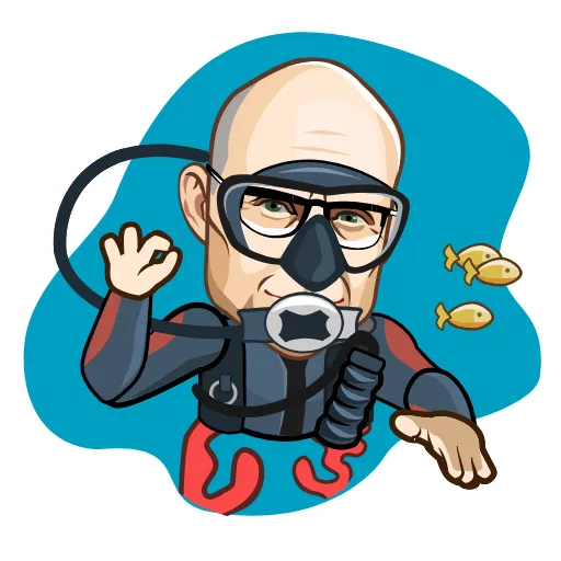 🤿 Стикер «Mr Green» для Telegram