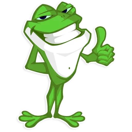 👍 Стикер «Mr. Green Frogo» для Telegram