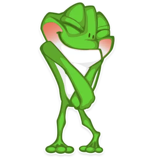 😊 Стикер «Mr. Green Frogo» для Telegram