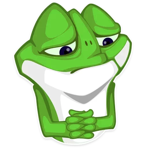 😔 Стикер «Mr. Green Frogo» для Telegram