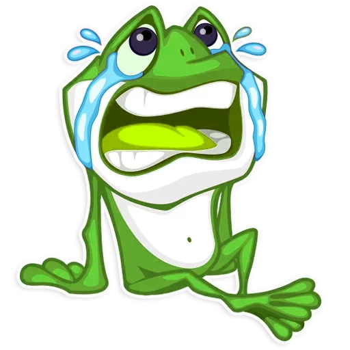 😭 Стикер «Mr. Green Frogo» для Telegram
