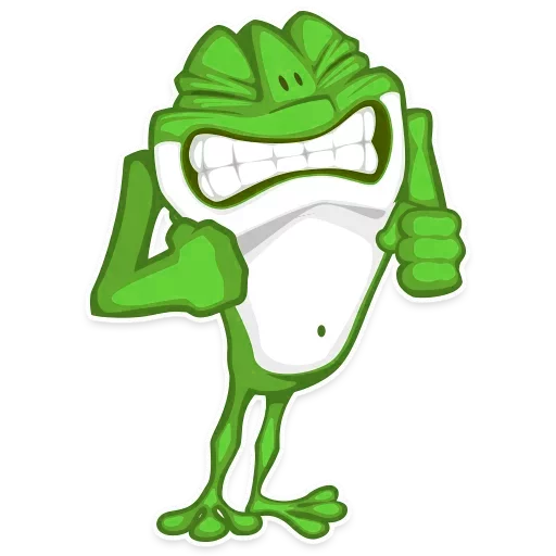 😁 Стикер «Mr. Green Frogo» для Telegram