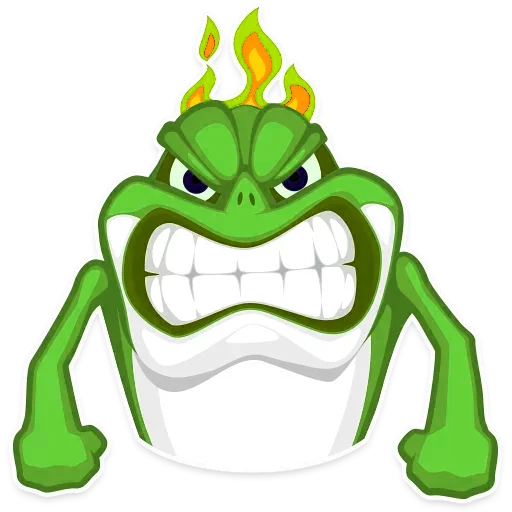 😡 Стикер «Mr. Green Frogo» для Telegram