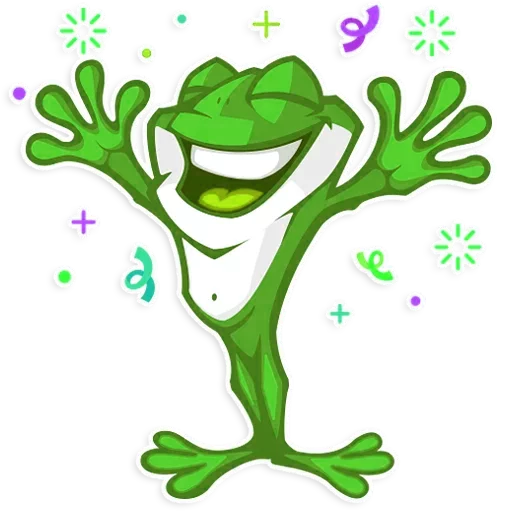 🎉 Стикер «Mr. Green Frogo» для Telegram