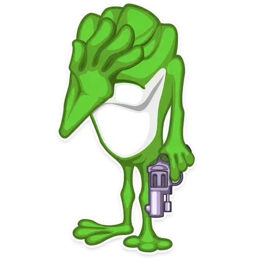 😐 Стикер «Mr. Green Frogo» для Telegram