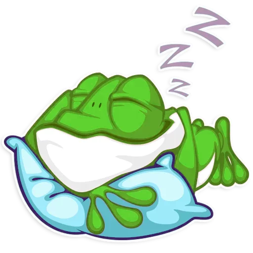 😴 Стикер «Mr. Green Frogo» для Telegram