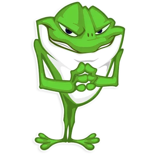😈 Стикер «Mr. Green Frogo» для Telegram