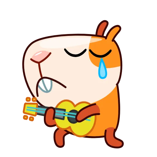 😢 Стикер «Мистер Морской свин» для Telegram