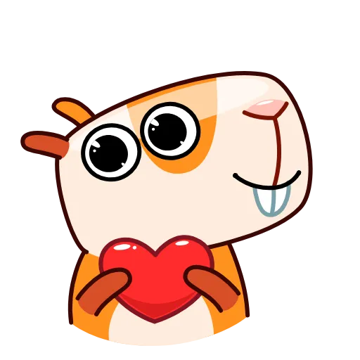 ❤️ Стикер «Мистер Морской свин» для Telegram