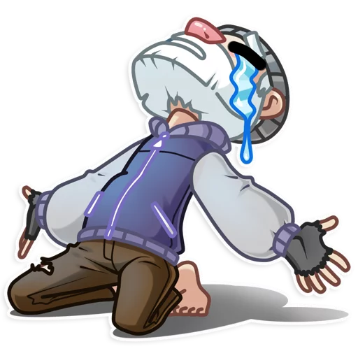 😭 Стикер «Mr. Hobo» для Telegram