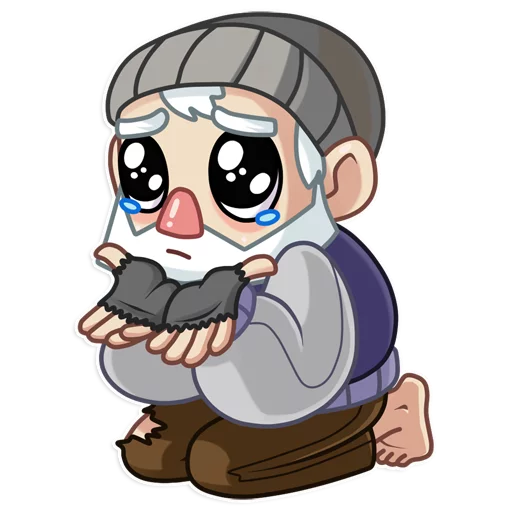😢 Стикер «Mr. Hobo» для Telegram