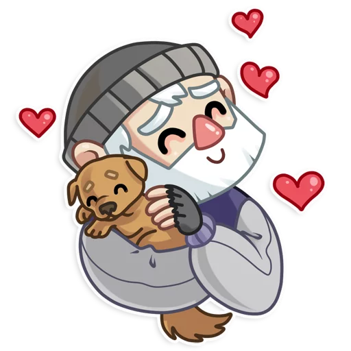 🐶 Стикер «Mr. Hobo» для Telegram