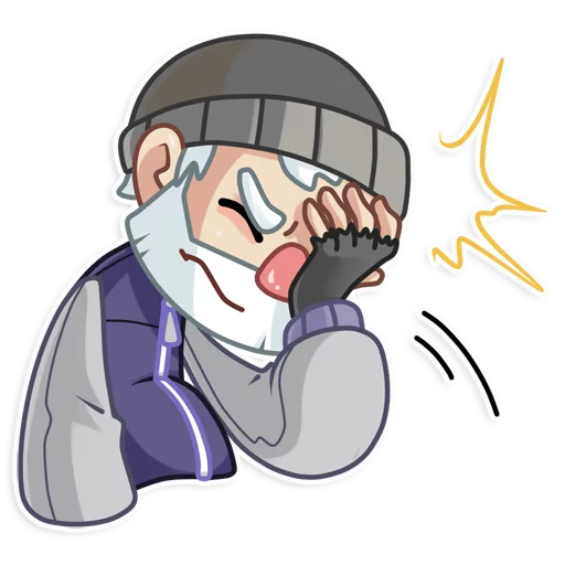 😖 Стикер «Mr. Hobo» для Telegram