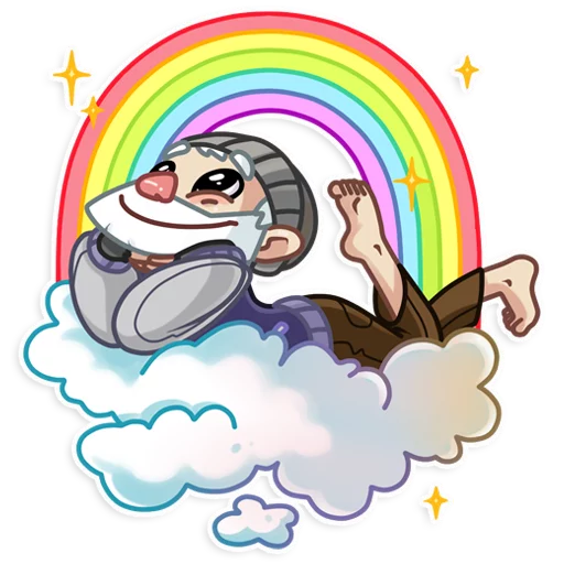 🌈 Стикер «Mr. Hobo» для Telegram