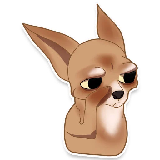 😔 Стикер «chihuahua» для Telegram