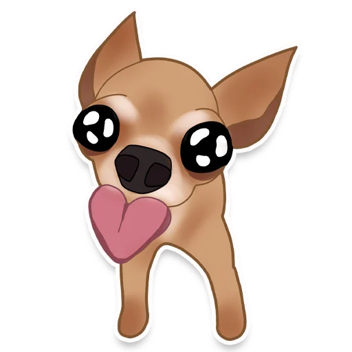 😘 Стикер «chihuahua» для Telegram