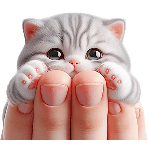 🥹 Стикер «Микро котики» для Telegram