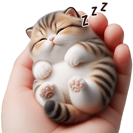 😴 Стикер «Микро котики» для Telegram