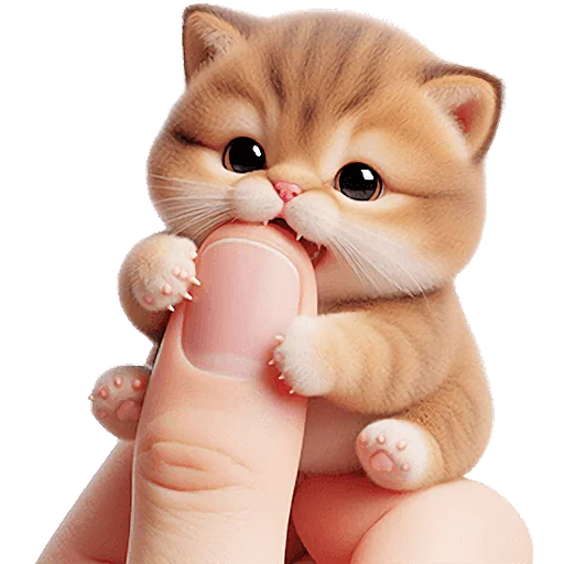 👹 Стикер «Микро котики» для Telegram