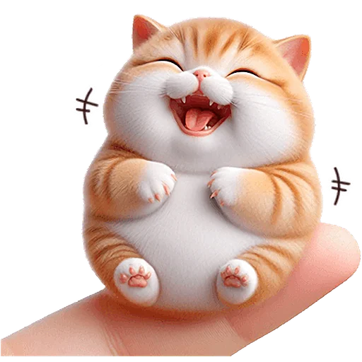 😅 Стикер «Микро котики» для Telegram