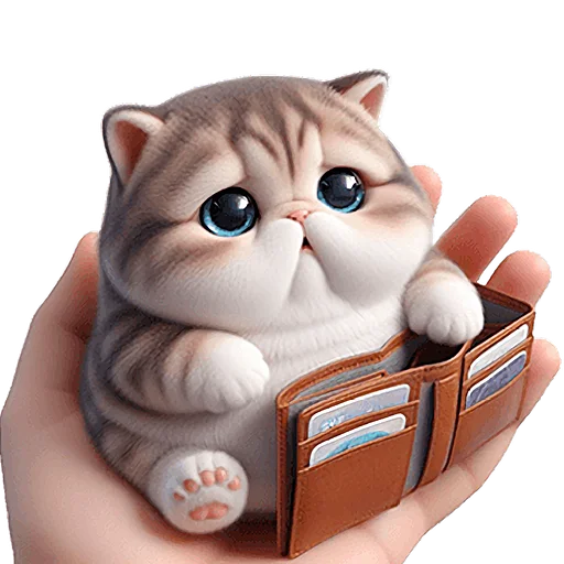 👛 Стикер «Микро котики» для Telegram