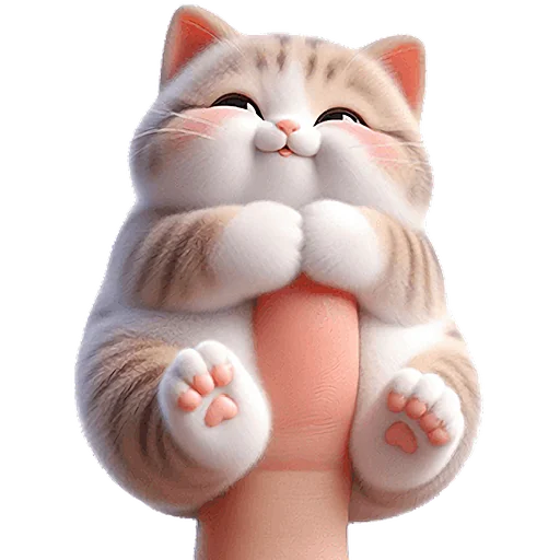 ☺️ Стикер «Микро котики» для Telegram