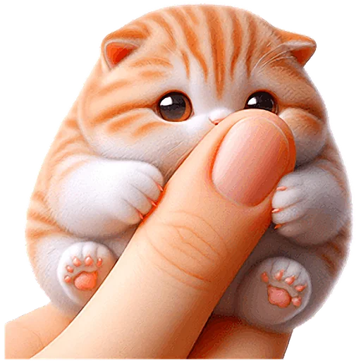 😶 Стикер «Микро котики» для Telegram