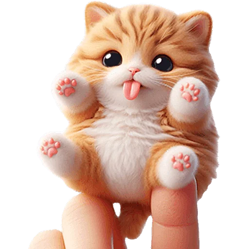 😛 Стикер «Микро котики» для Telegram