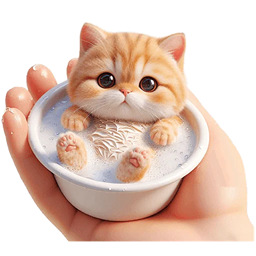 🛁 Стикер «Микро котики» для Telegram