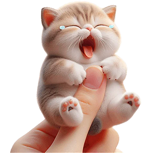 😭 Стикер «Микро котики» для Telegram