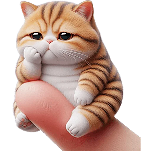 😕 Стикер «Микро котики» для Telegram