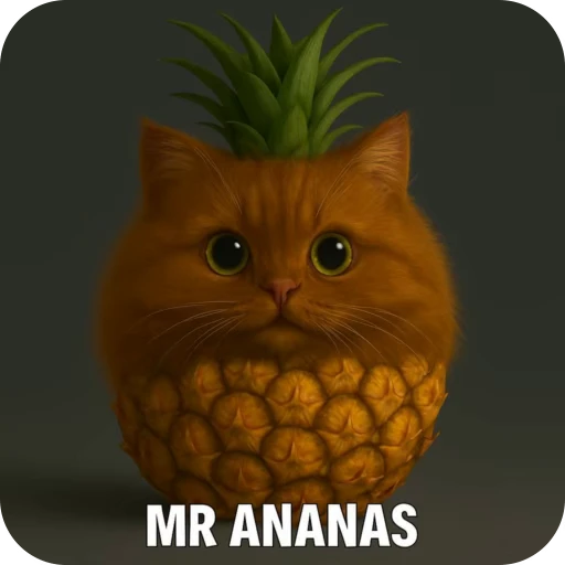 🍍 Стикер «MR KOT» для Telegram