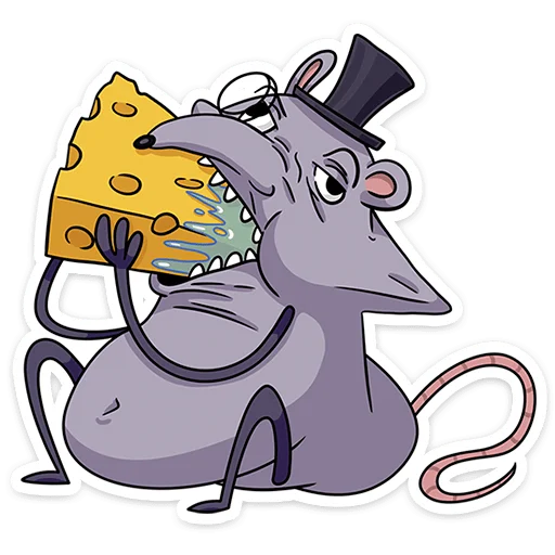 🌟 Стикер «Мистер Крыс 2.0» для Telegram