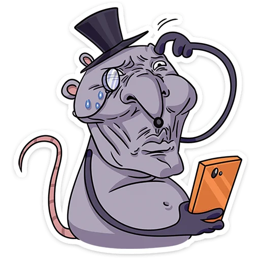 🌟 Стикер «Мистер Крыс 2.0» для Telegram