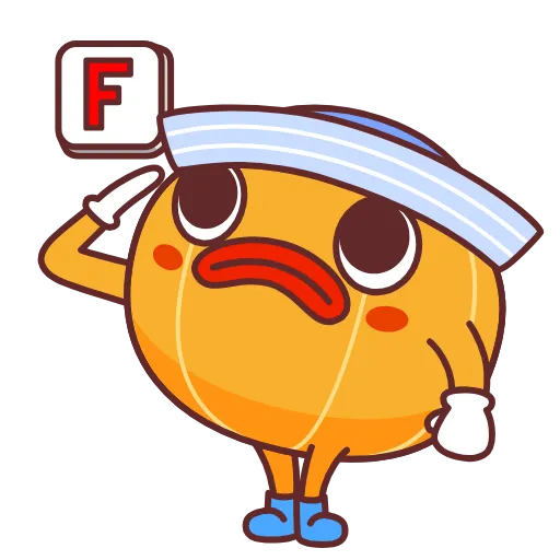 ☹️ Стикер «Mandarin» для Telegram