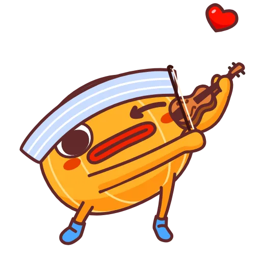 ❤️ Стикер «Mandarin» для Telegram