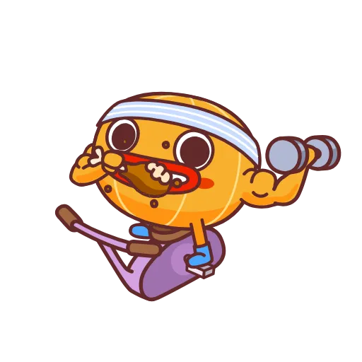 🏋️‍♀️ Стикер «Mandarin» для Telegram