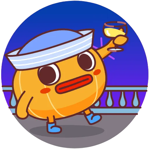 😉 Стикер «Mandarin» для Telegram
