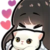Стикер 4 💘 love cats - тяночки и котики
