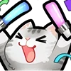 Стикер 35 💘 love cats - тяночки и котики