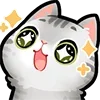 Стикер 32 💘 love cats - тяночки и котики