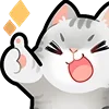 Стикер 29 💘 love cats - тяночки и котики