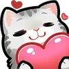Стикер 26 💘 love cats - тяночки и котики